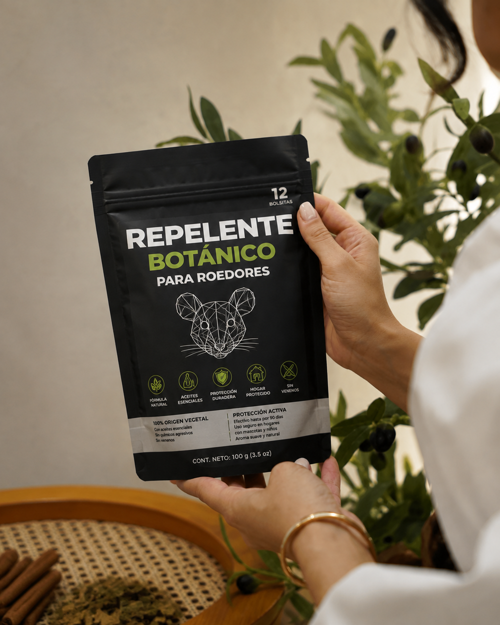 Repelente botánico para roedores