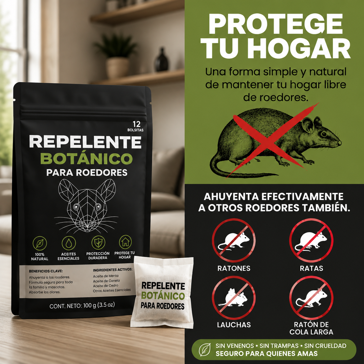 Trigem | Aleja roedores, sin veneno y sin riesgo